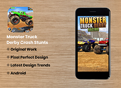 Monster Truck Derby Crash Stunts